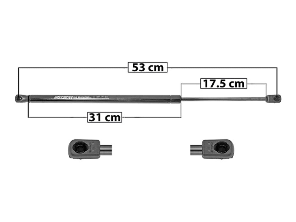 Amortiguador 5ta Puerta Derecho / izquierdo MANJ 004-1604-00