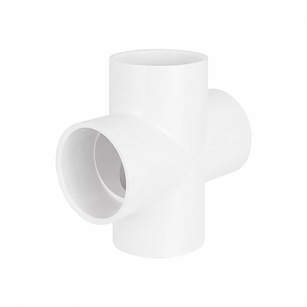 Tee PVC sanitaria doble cementar 4" x 4" (110 mm x 110 mm)