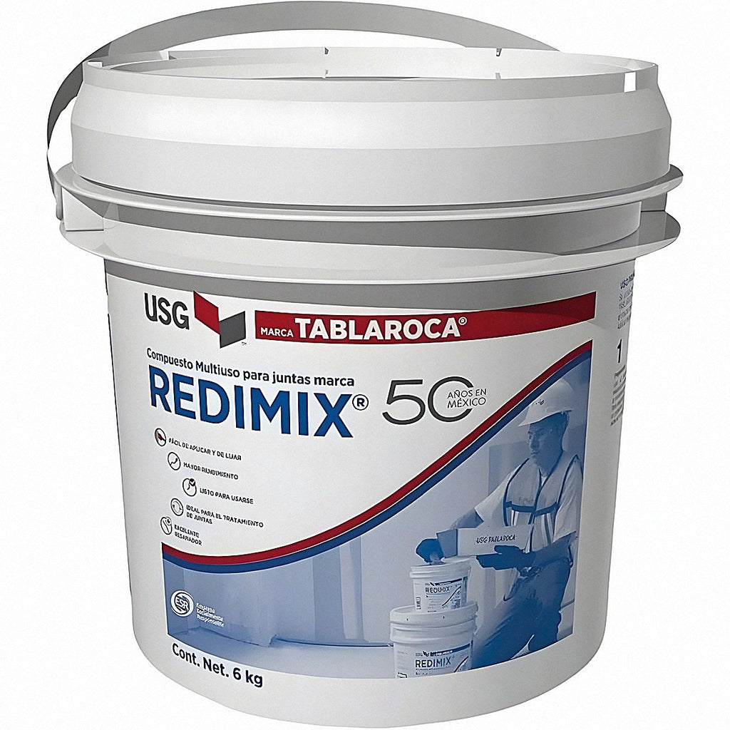 Compuesto multiuso para juntas 6 kg (Redimix Tablaroca)