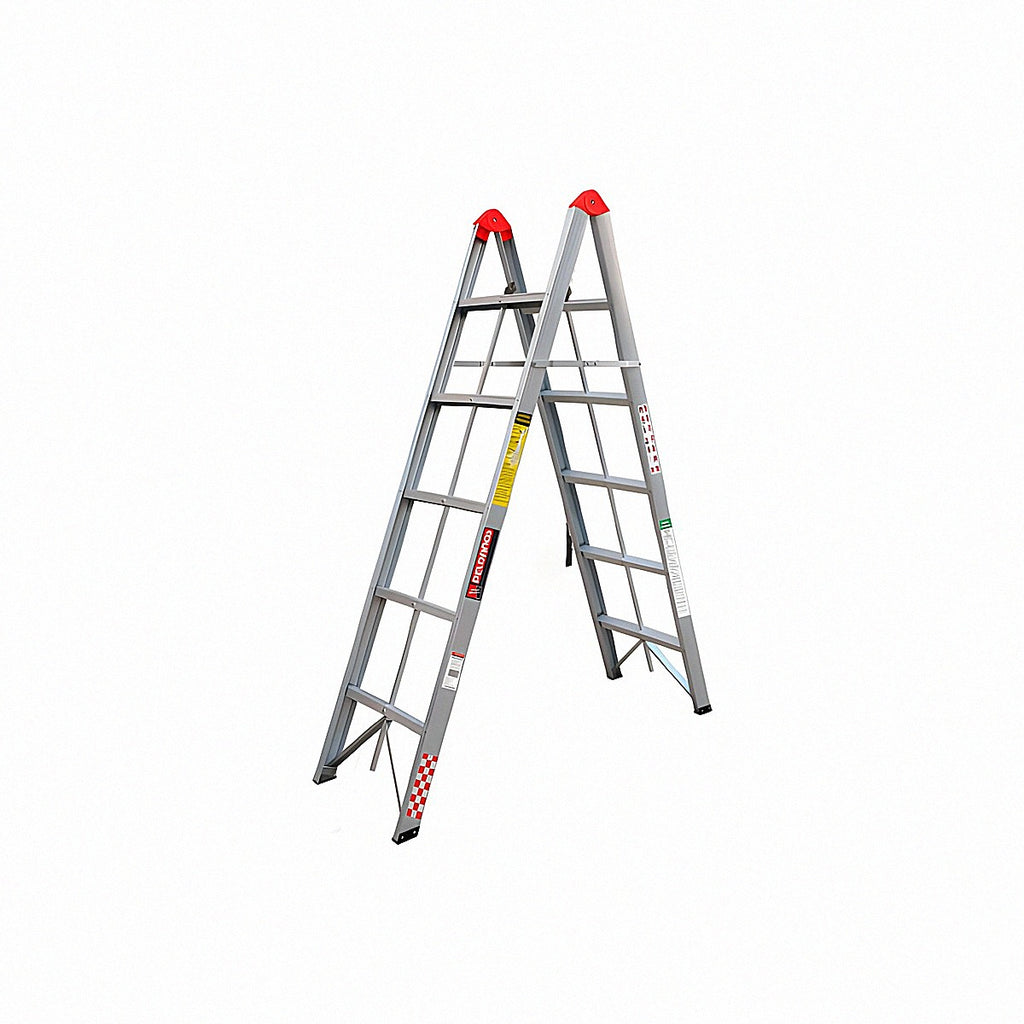 Escalera tijera plegable capacidad de carga: (150 kg gris 1.84)