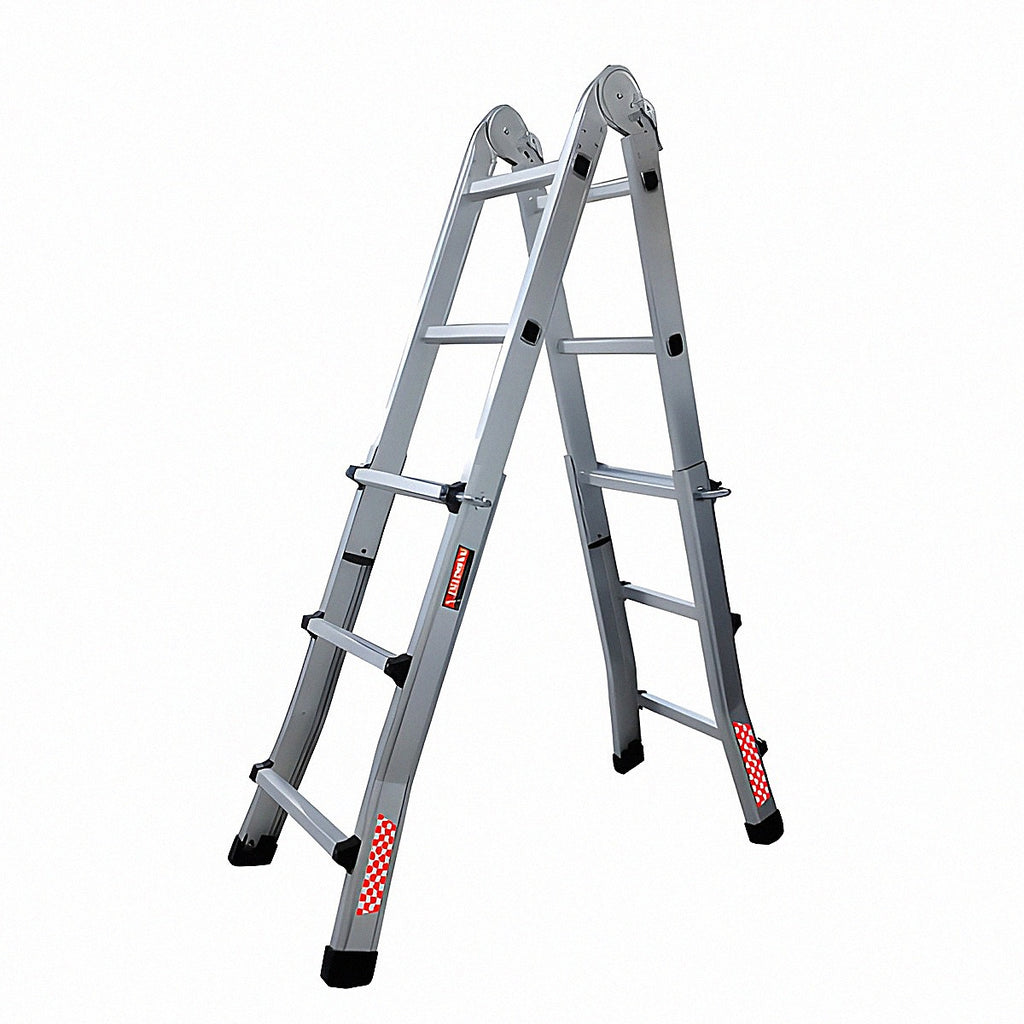 Escalera multiposición telescópica aluminio 10 escalones extensión máxima 2.87 m tipo III (capacidad carga 150 kg)