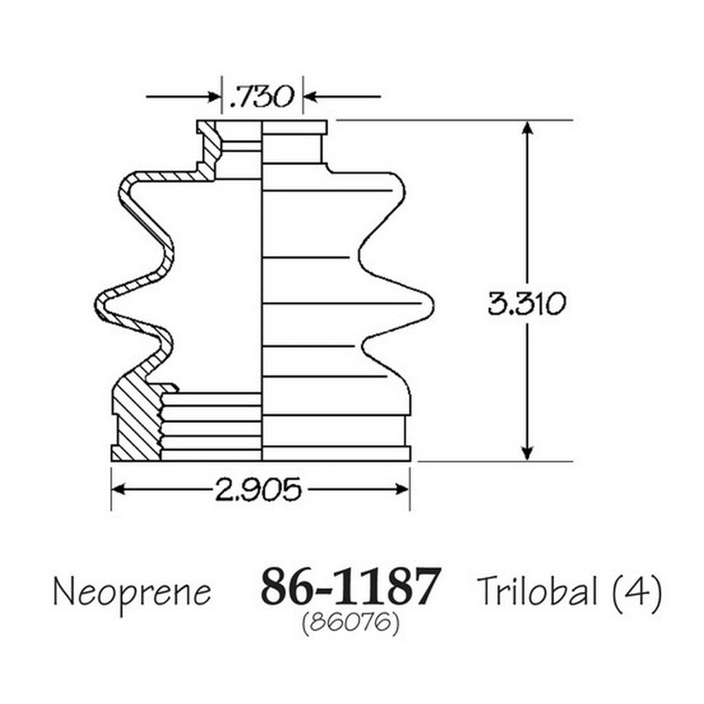Cubre Polvo C.V. EMPI 86-1187-B