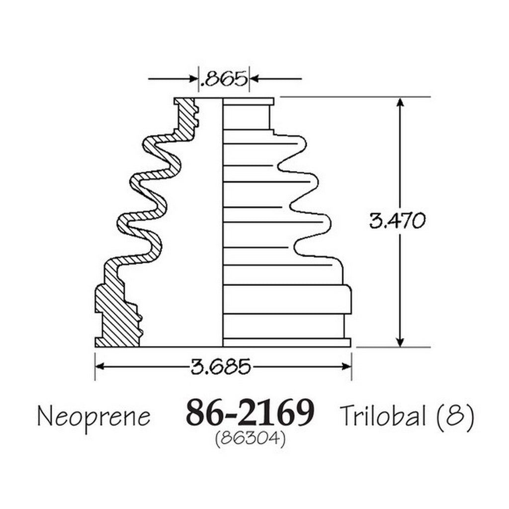 Cubre Polvo C.V. EMPI 86-2169-B