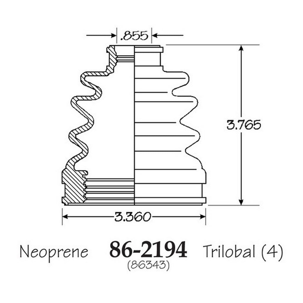 Cubre Polvo C.V. EMPI 86-2194-B