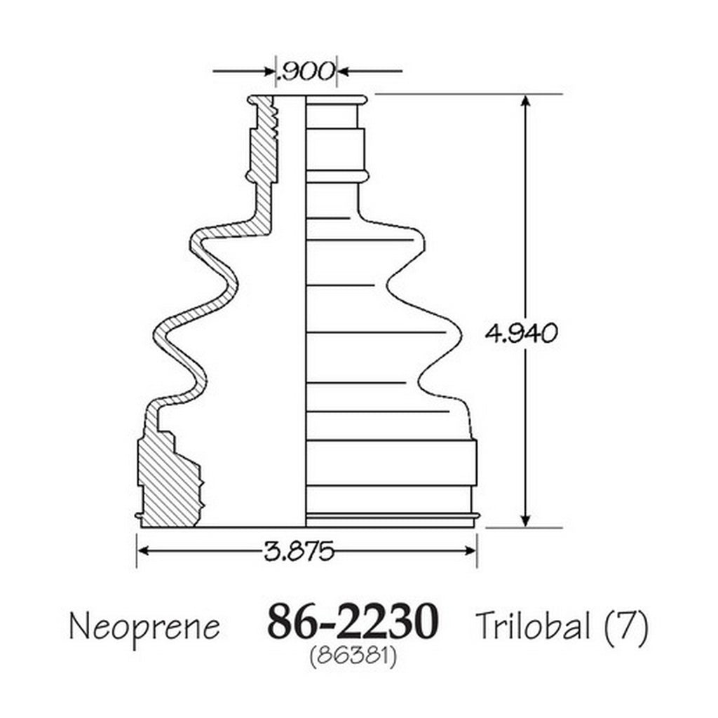 Cubre Polvo C.V. EMPI 86-2230-B