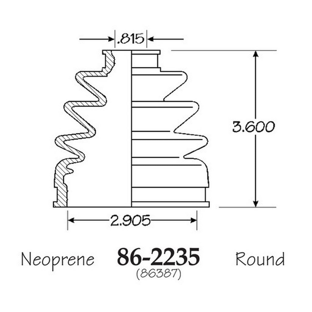Cubre Polvo C.V. EMPI 86-2235-B