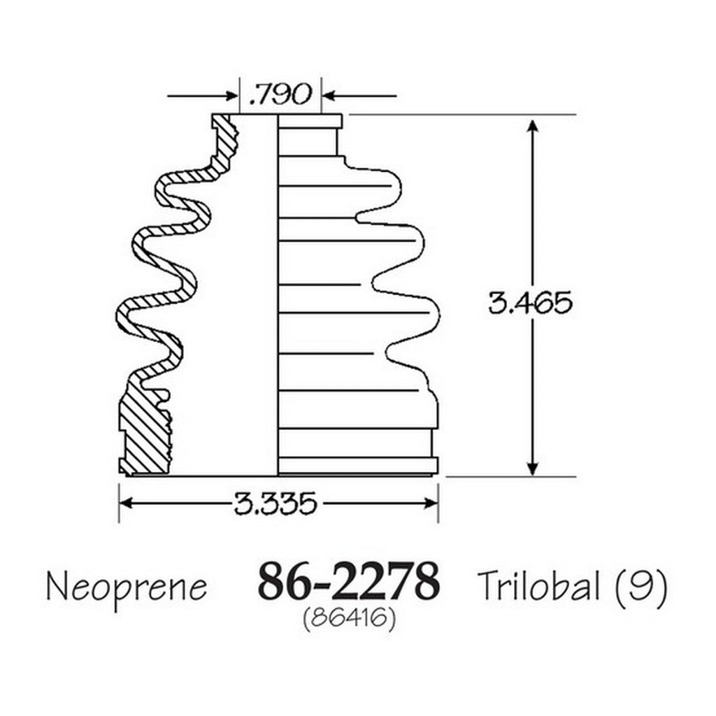Cubre Polvo C.V. EMPI 86-2278-B