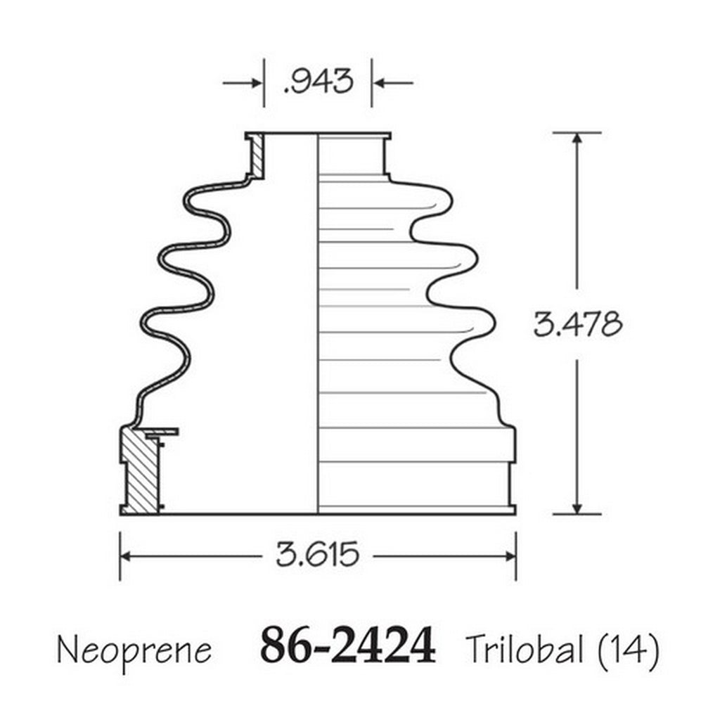 Cubre Polvo C.V. EMPI 86-2424-B