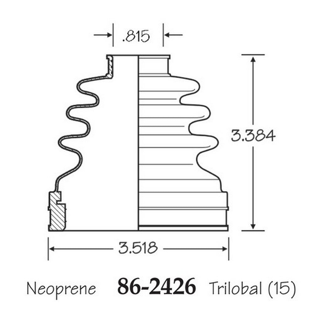 Cubre Polvo C.V. EMPI 86-2426-B