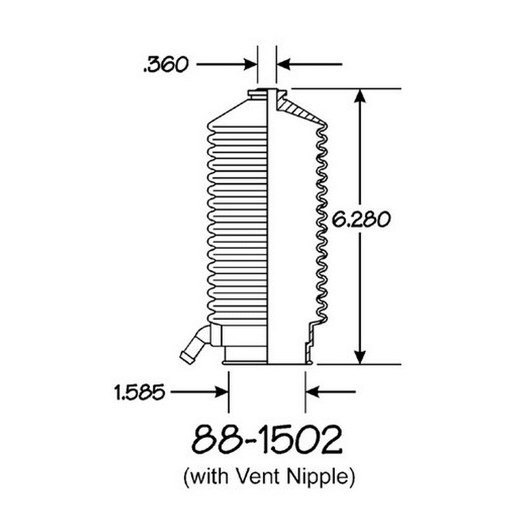 Cubre Polvo Piñon y Cremallera EMPI 88-1502-K