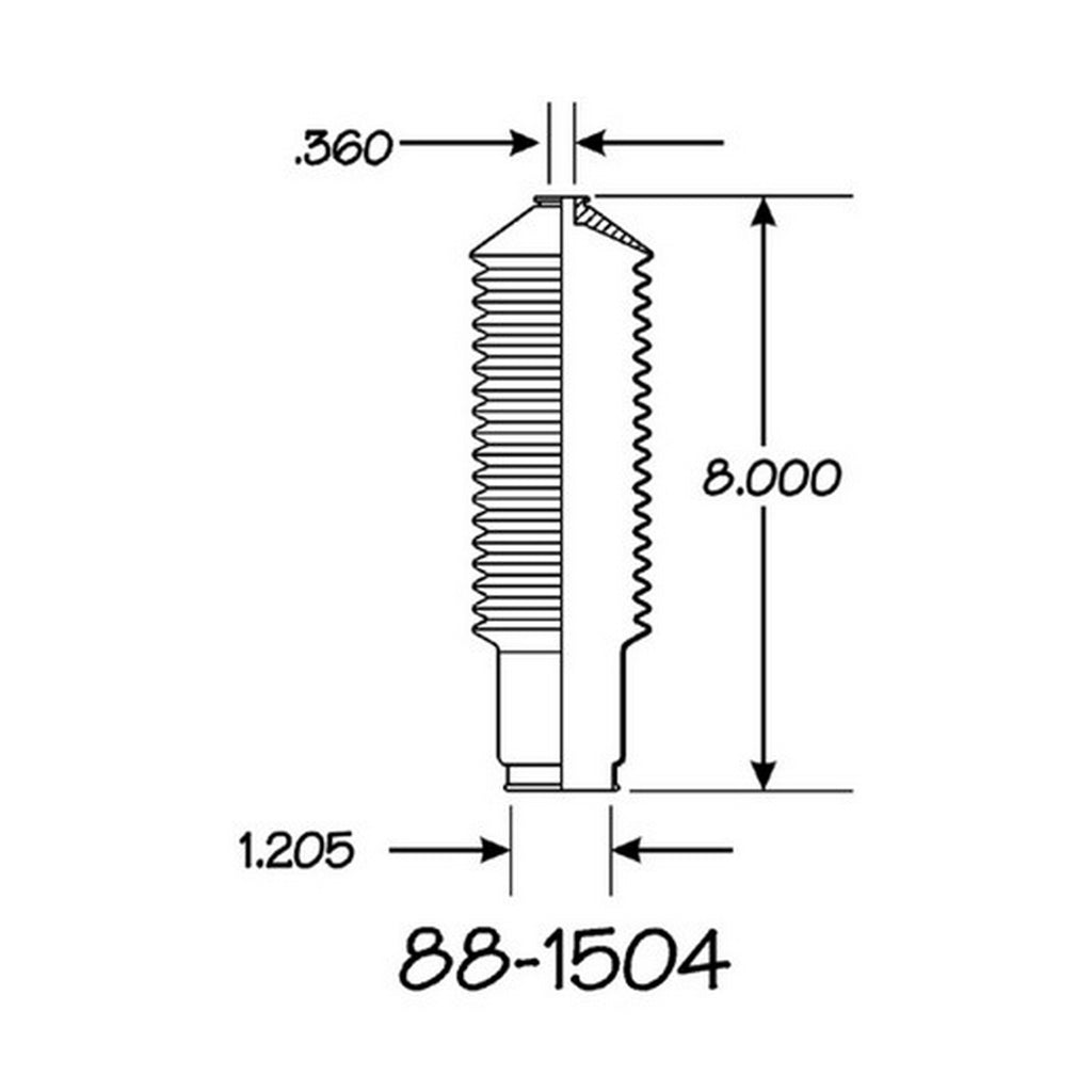 Cubre Polvo Piñon y Cremallera EMPI 88-1504-K