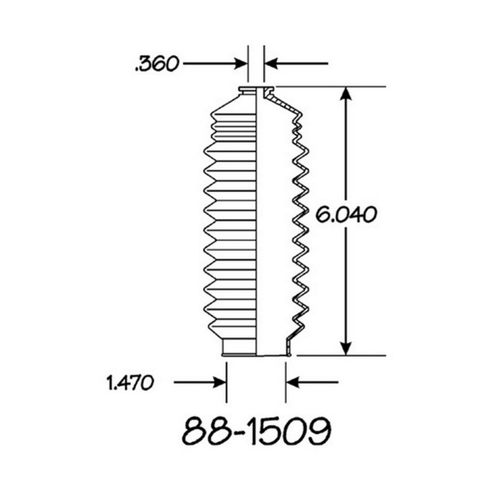 Cubre Polvo Piñon y Cremallera EMPI 88-1509-K