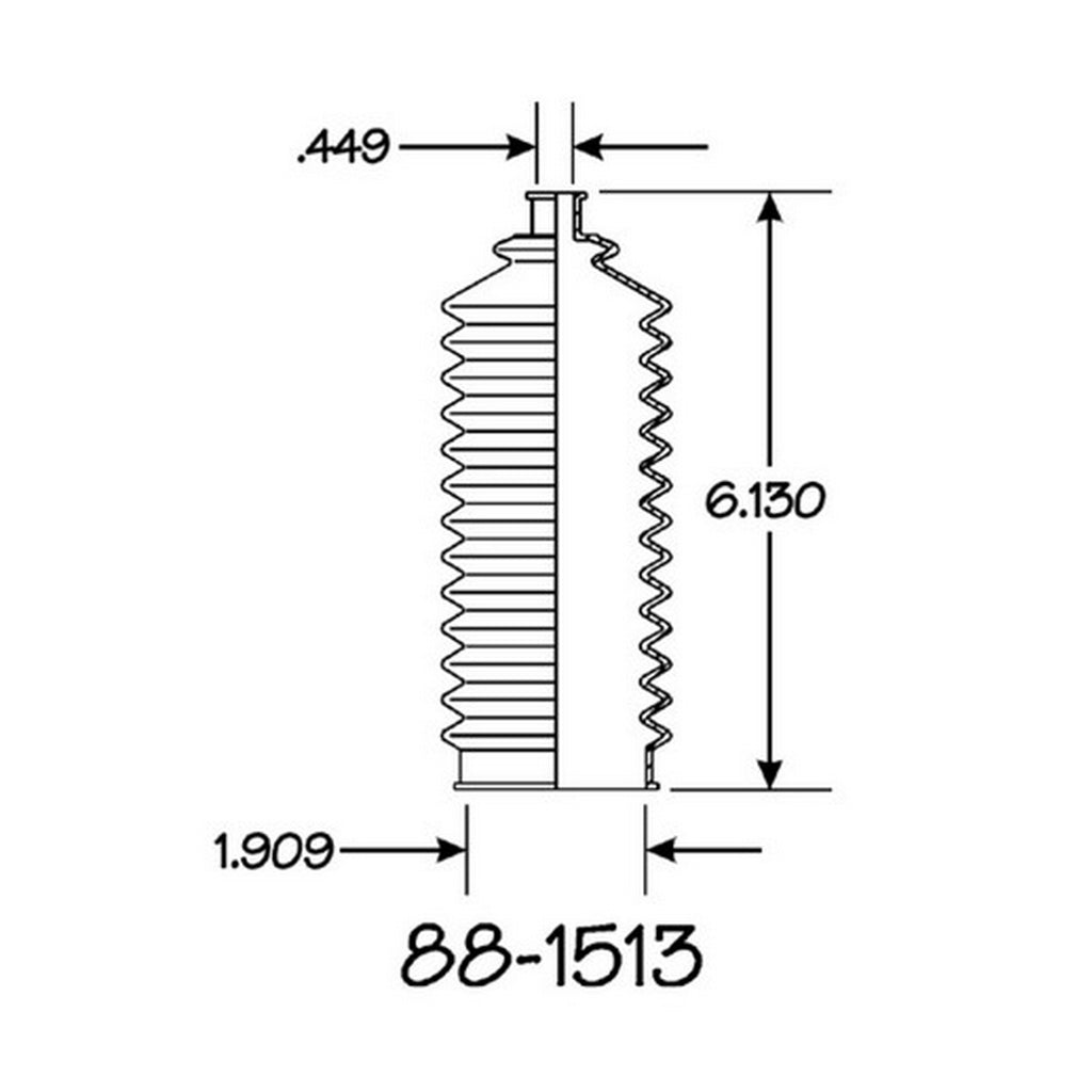 Cubre Polvo Piñon y Cremallera EMPI 88-1513-K