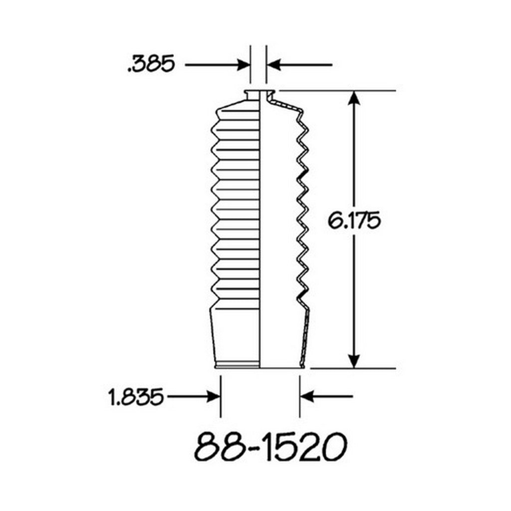 Cubre Polvo Piñon y Cremallera EMPI 88-1520-K