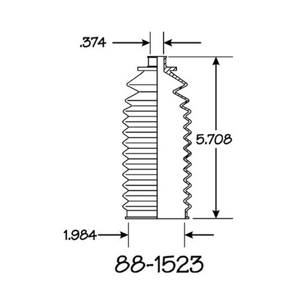 Cubre Polvo Piñon y Cremallera EMPI 88-1523-K