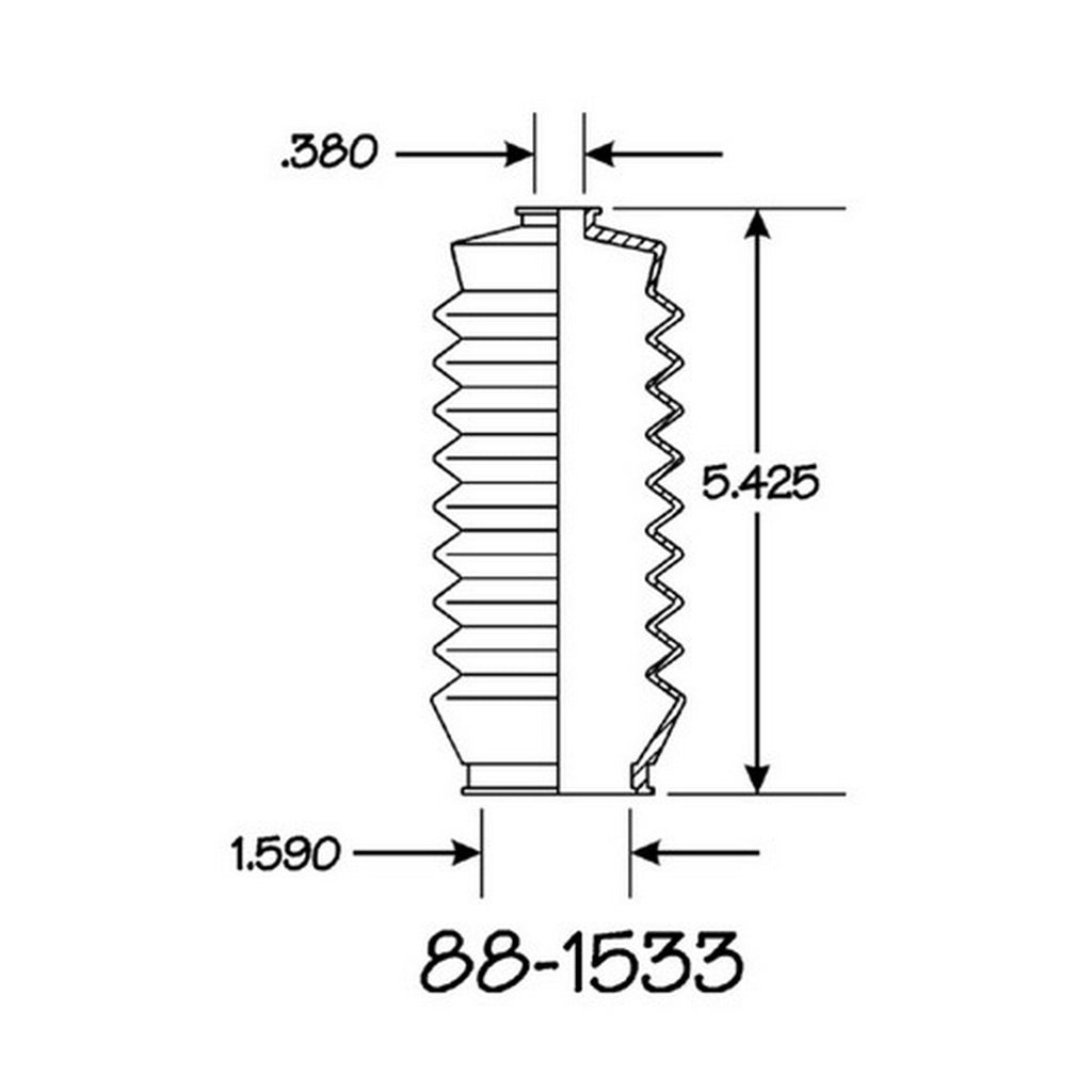Cubre Polvo Piñon y Cremallera EMPI 88-1533-K