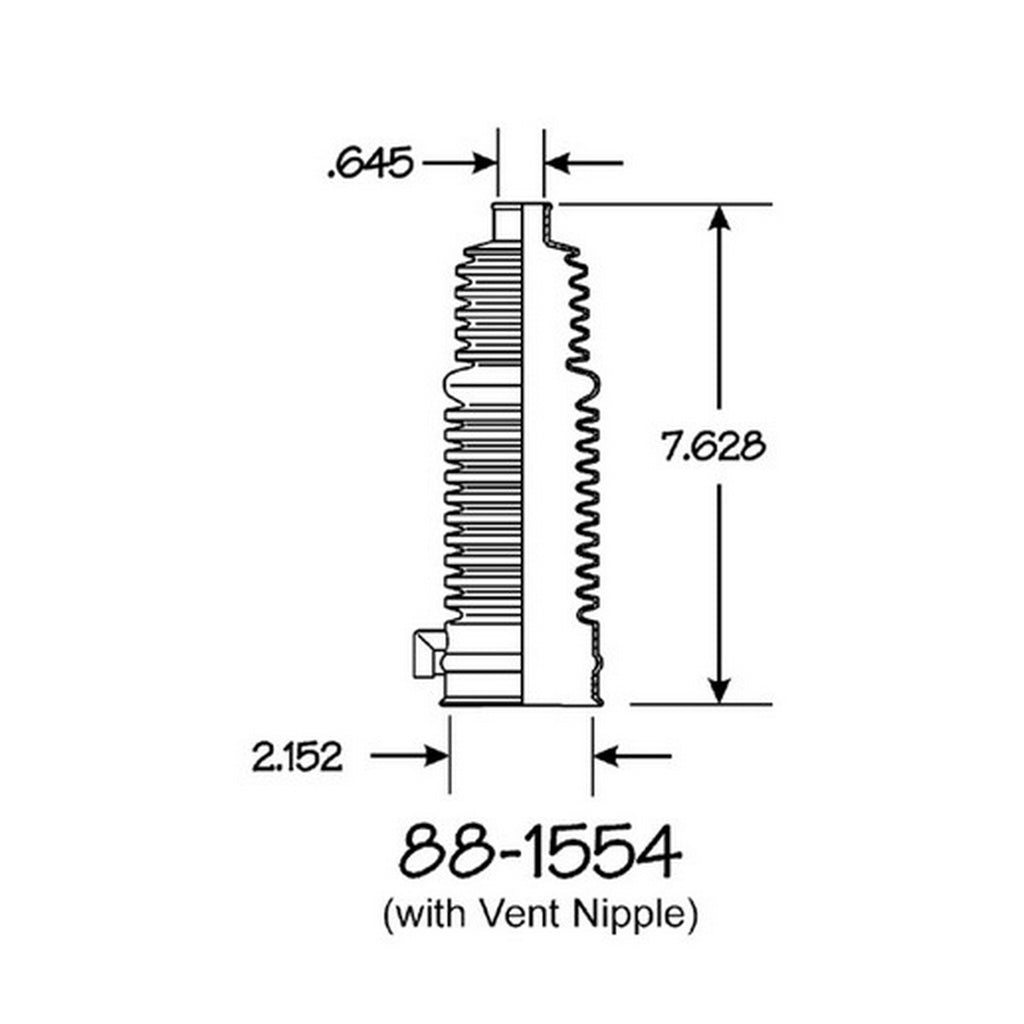 Cubre Polvo Piñon y Cremallera EMPI 88-1554-K