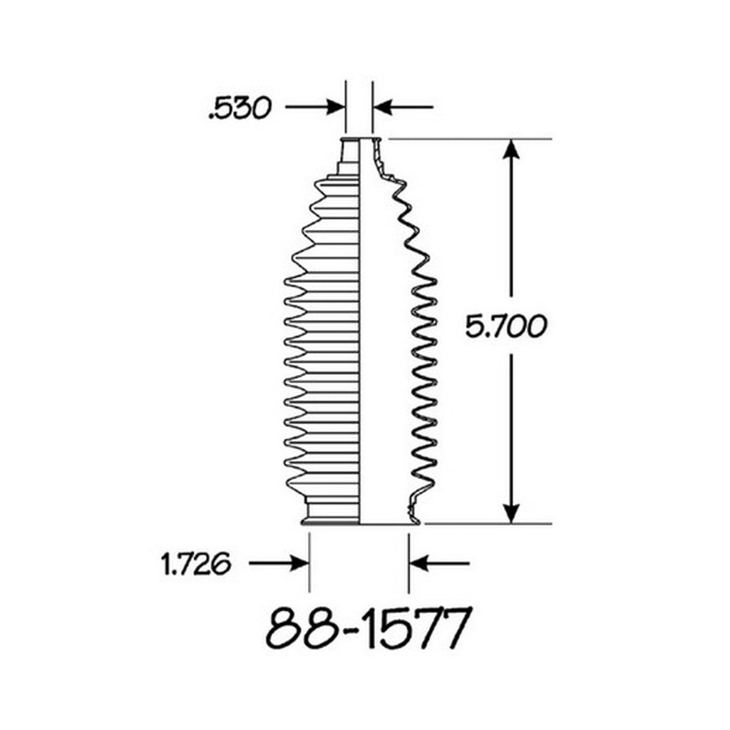 Cubre Polvo Piñon y Cremallera EMPI 88-1577-K