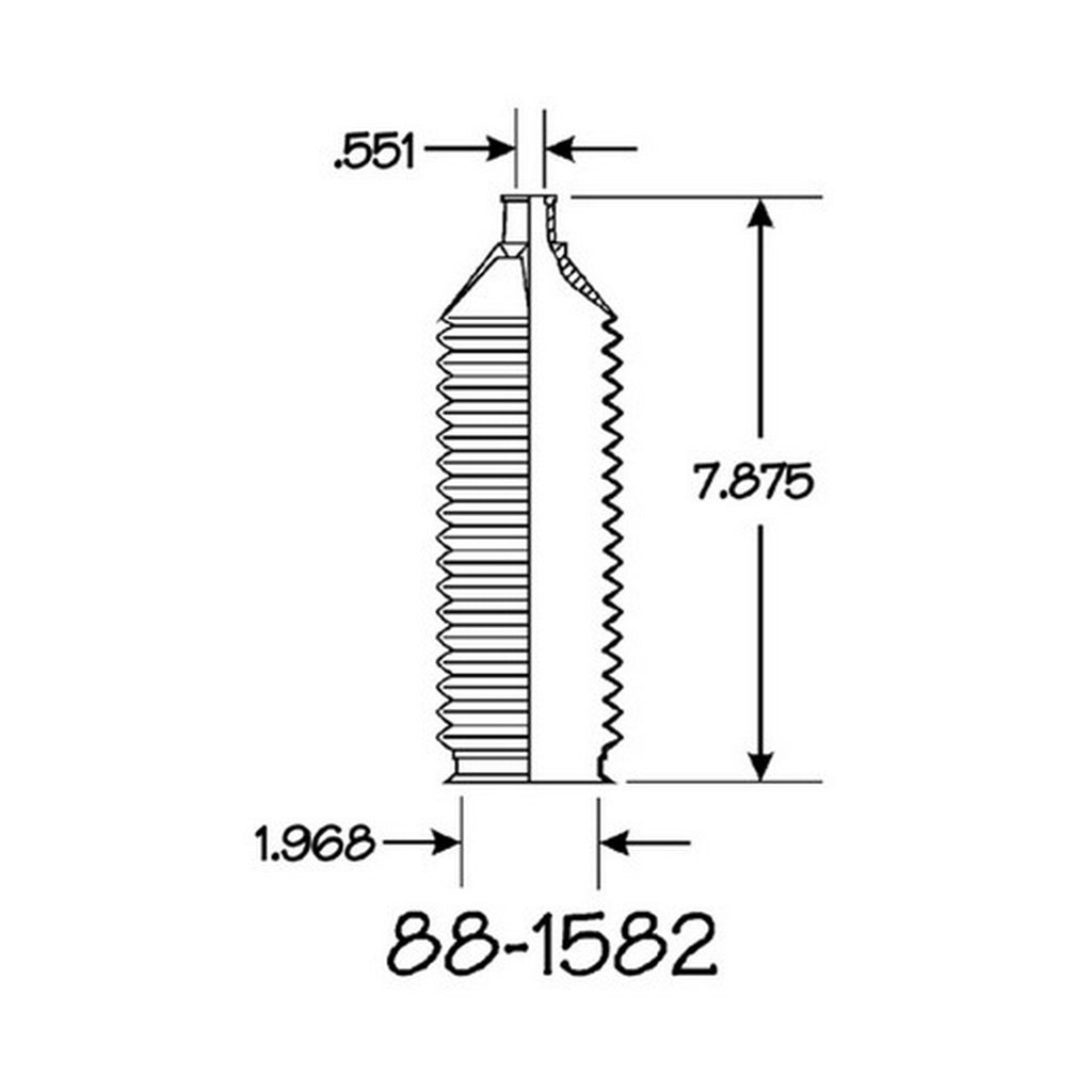Cubre Polvo Piñon y Cremallera EMPI 88-1582-K