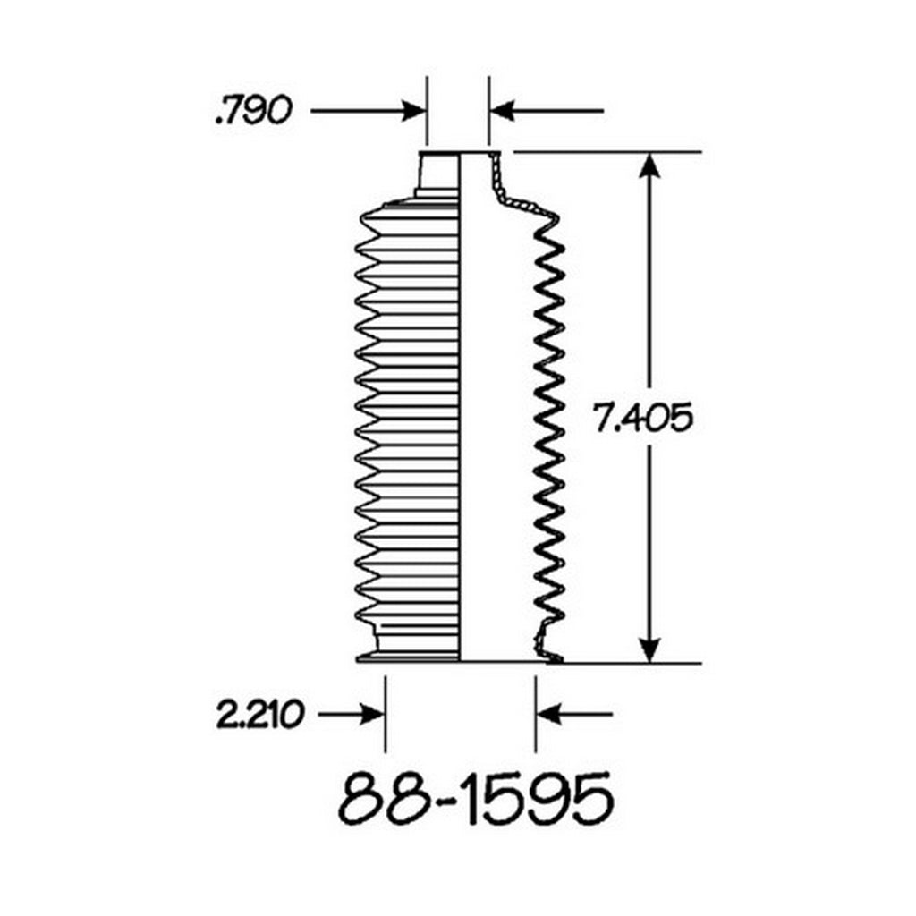 Cubre Polvo Piñon y Cremallera EMPI 88-1595-K