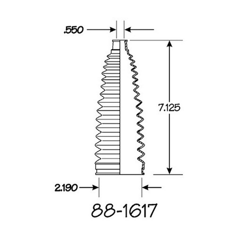 Cubre Polvo Piñon y Cremallera EMPI 88-1617-K