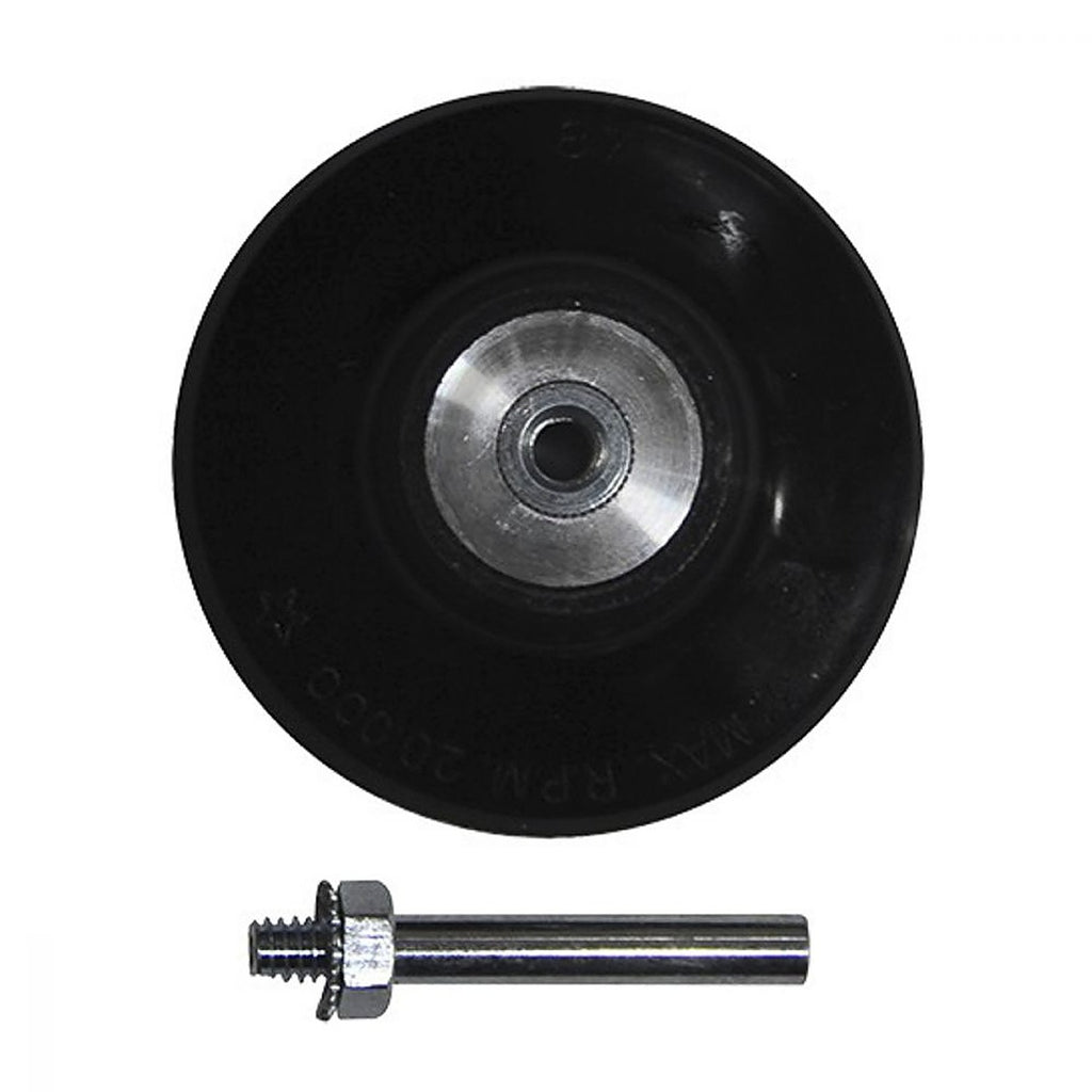 Adaptador para Moto-Tool con Vástago de 1/4” X 3” Cambio Rápido para Disco de Lija y de Fibra