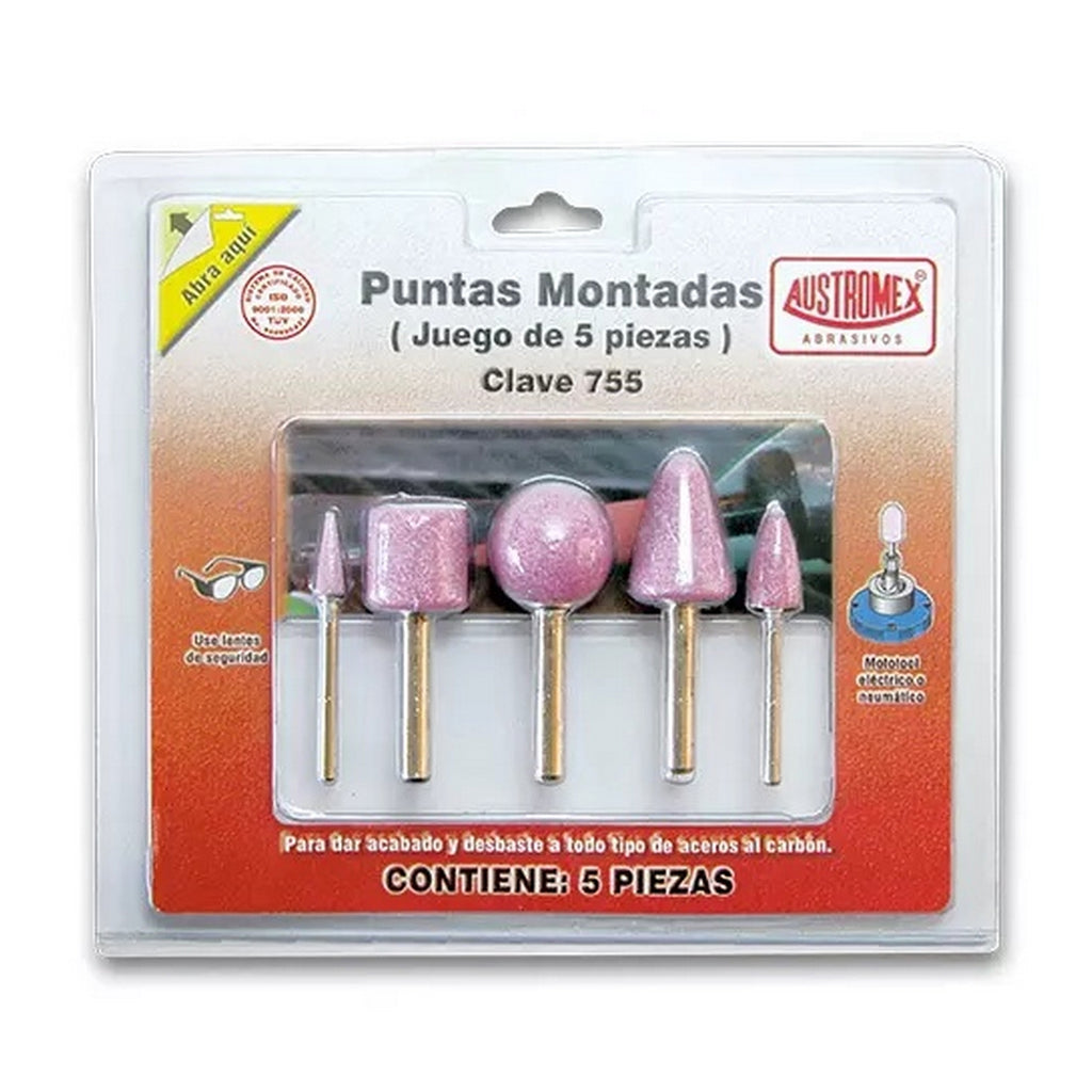 Juego de Puntas Montadas Rosas A-5, A-25, A-39, B-52, B-53