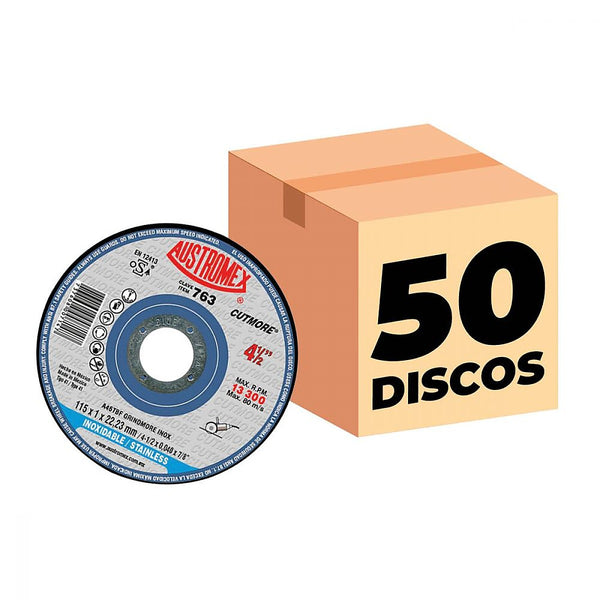 Disco para Corte de Acero Inoxidable 4.1/2” X1 mm X 7/8” Super Delgado - A4 763