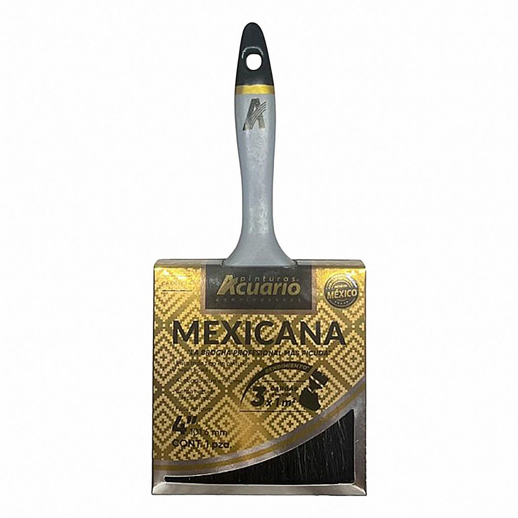 Brocha 4" mexicana artesanal