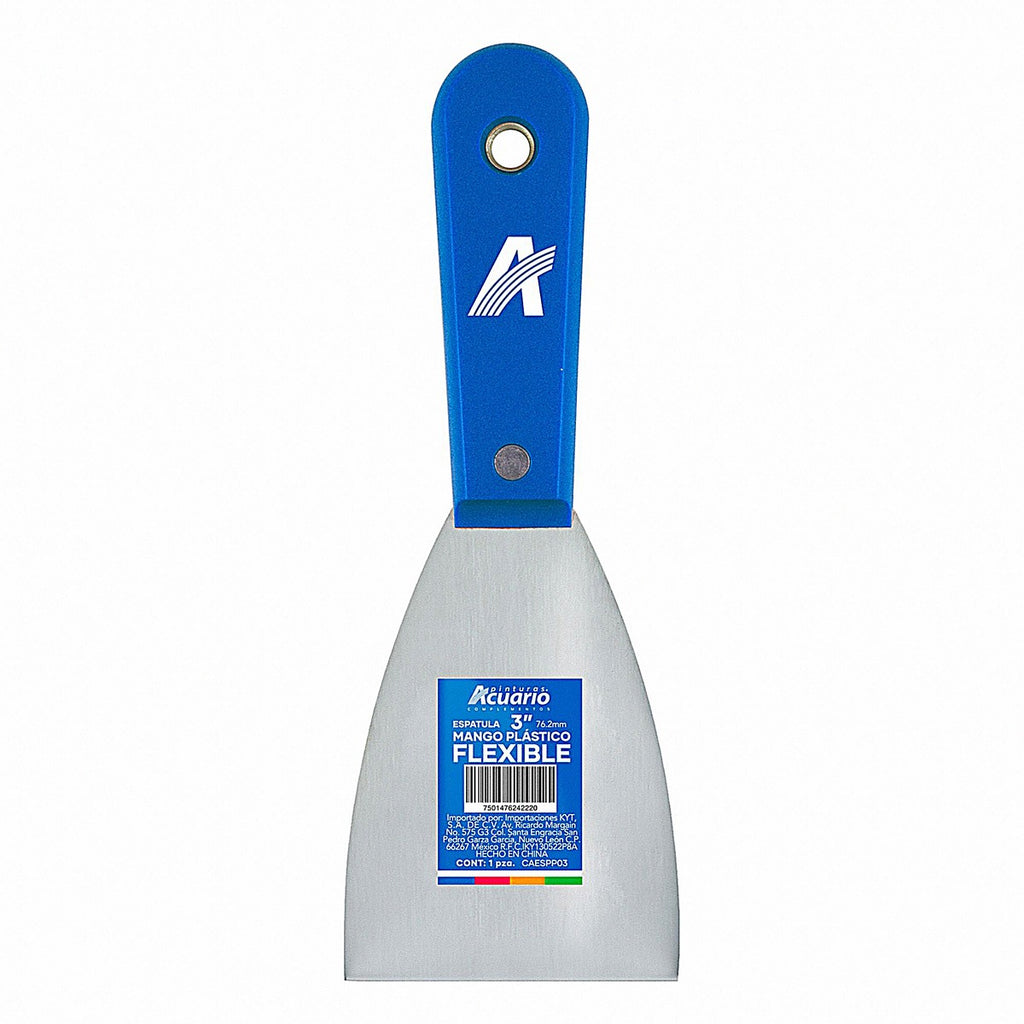 Espátula mango plástico flexible 3"