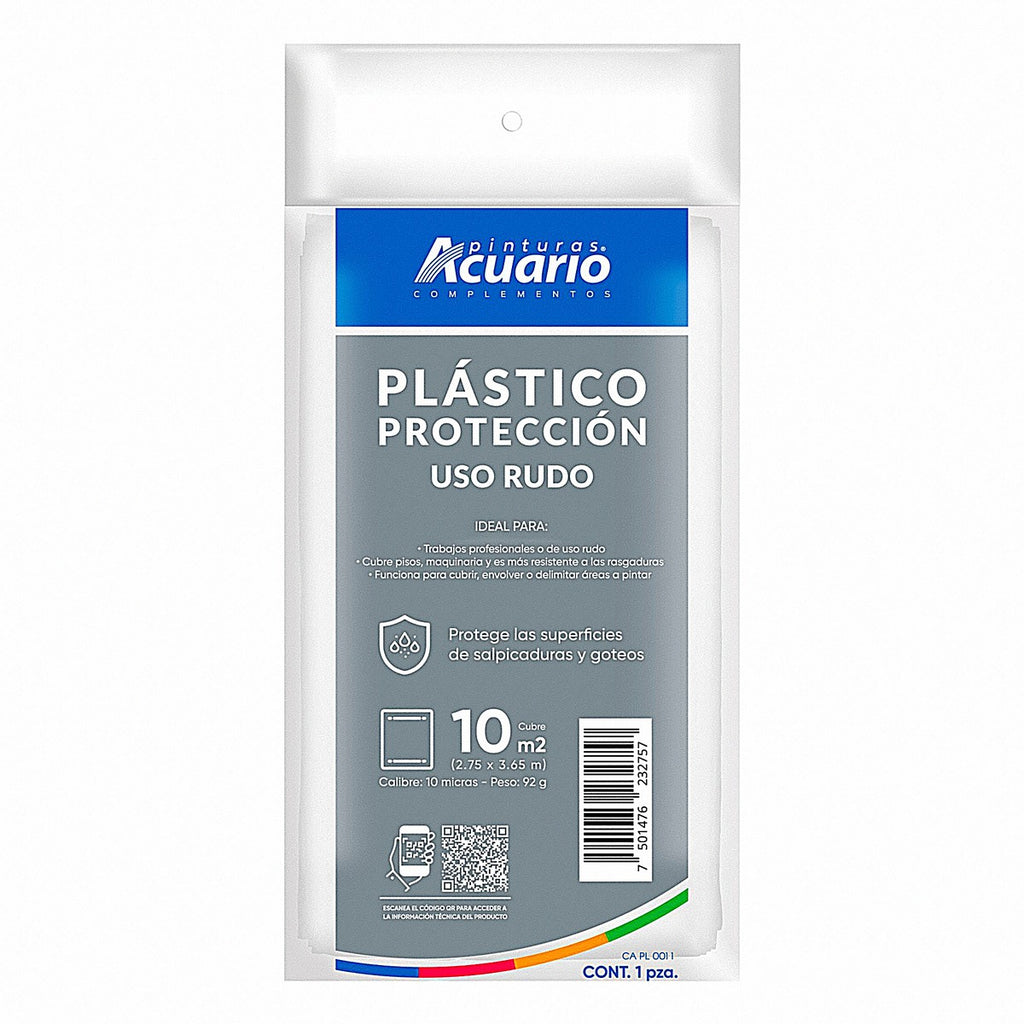 Plástico protección uso rudo 10 m2