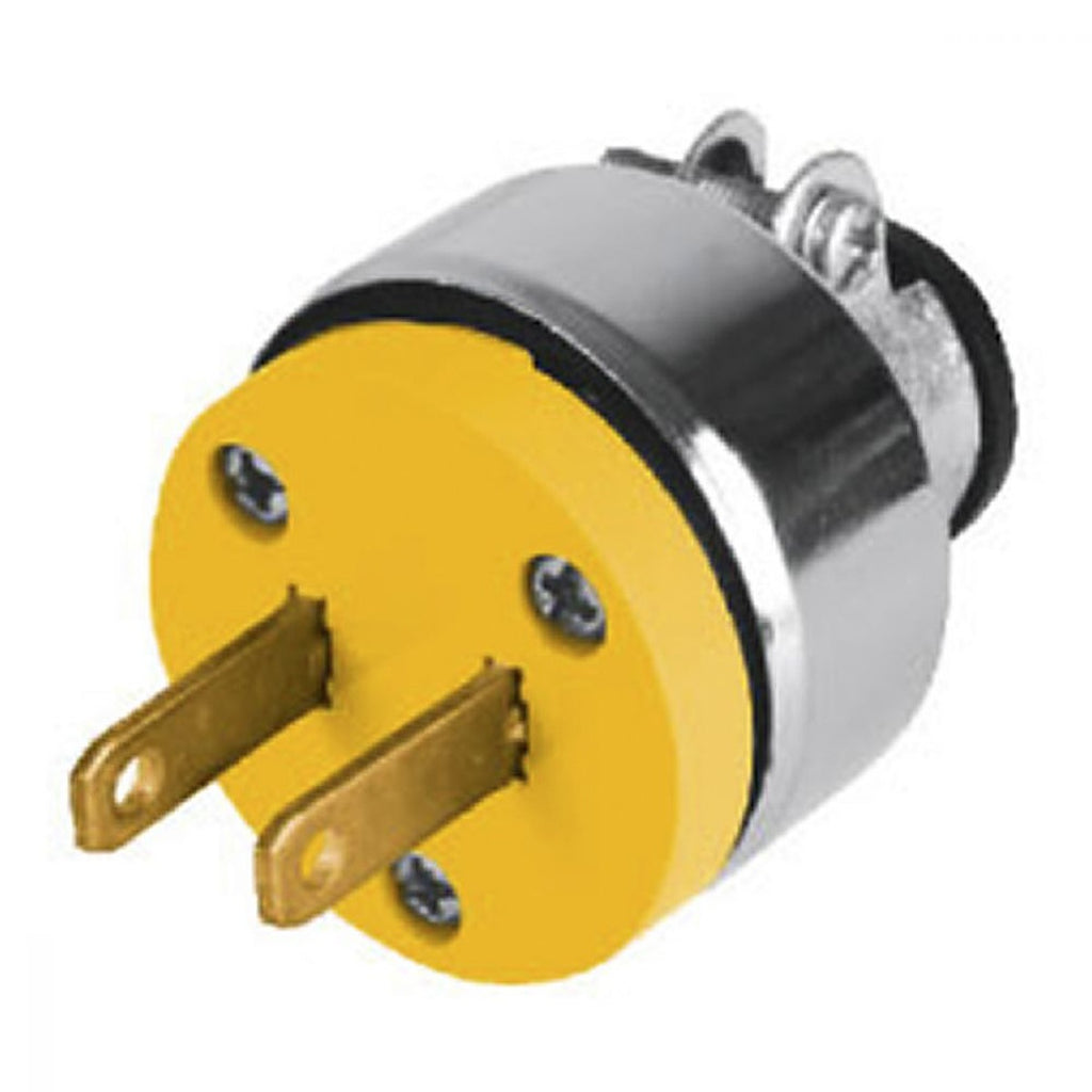 Clavija Eléctrica Polarizada con Abrazadera Metal