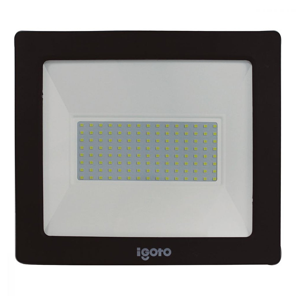 Lámpara Tipo Reflector de Led Luz Cálida 100w 100/240v 3000k Marco Negro