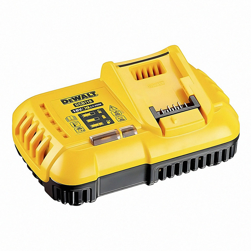 Cargador de baterías rápido compatible con 20 V y 20/60 V con ventilador enfriador (FlexVolt)