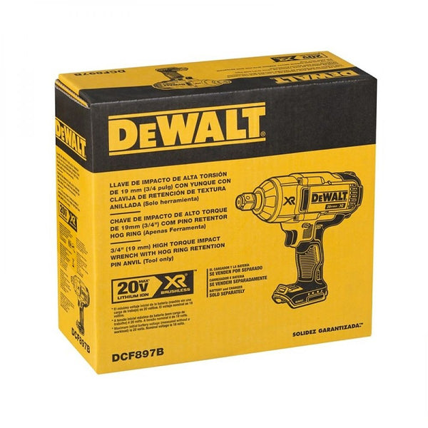 Pistola de Impacto Inalámbrica 3/4” 20v Max VVR 0-1900 rpm 0-2300 Alto Torque sin Baterías