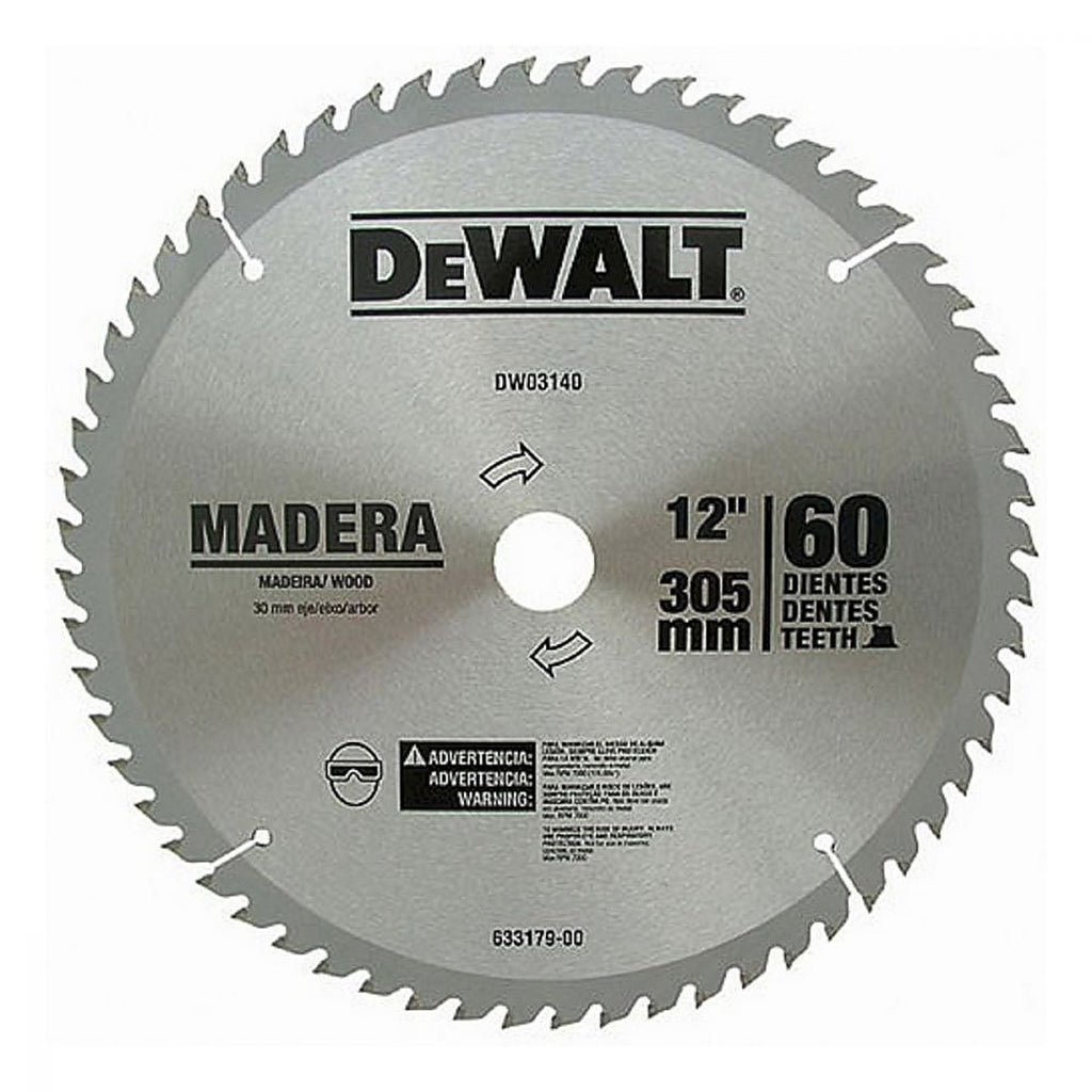 Sierra Circular 12”x30 mm 60 Dientes Carburo de Tungsteno Madera