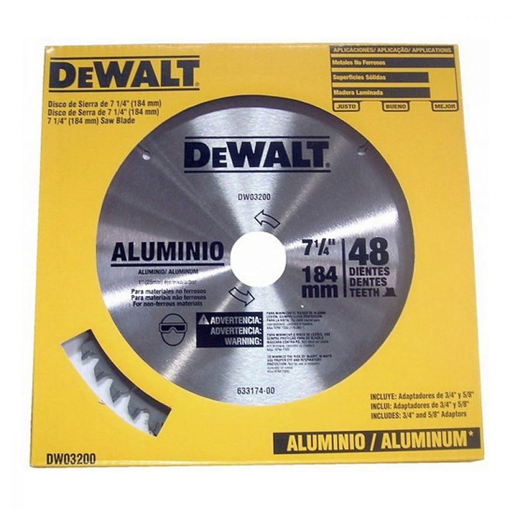 Sierra Circular 7-1/4”x5/8” 40 Dientes para Aluminio