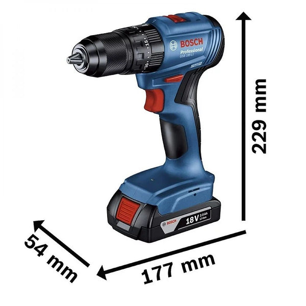 Taladro Atornillador Inalámbrico 1/2” 18v VVR 0–500/0–1900 rpm 21-50nm 1Batería