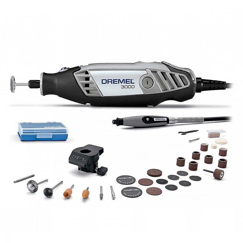 Moto-Tool Alámbrico 125w 5000-32000 rpm Llave Ez Twist 4 Posiciones de Traba con 30 Accesorios y 2 Aditamentos