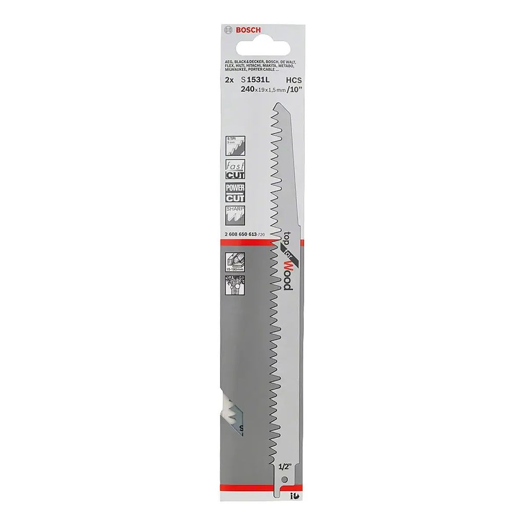 Segueta para Sierra Sable Bimetálica 10” X 19 DPP para Madera
