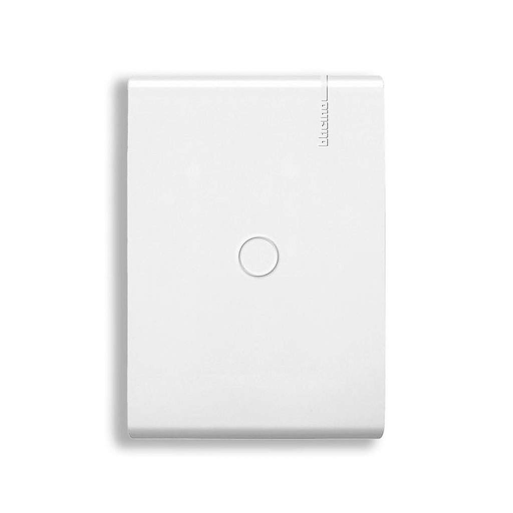 Placa de Resina con Chasis Ciega ABS con Pre-ruptura Color Blanco