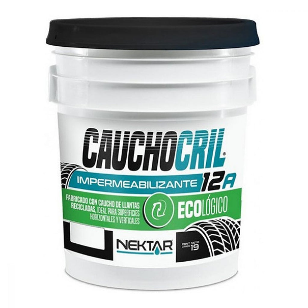 Impermeabilizante 12 Años 19 lt Blanco Ecológico de Caucho de Llantas