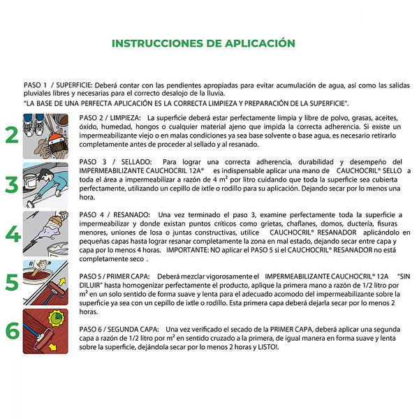 Impermeabilizante 12 Años 4 lt Rojo Ecológico de Caucho de Llantas