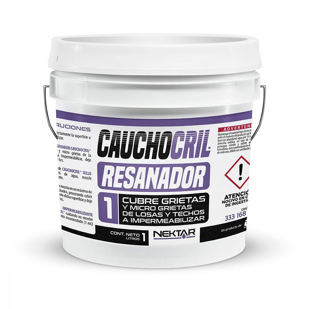 Resanador de Grietas en Superficies Tipo Acrílico Elastómero Base Agua 1 lt