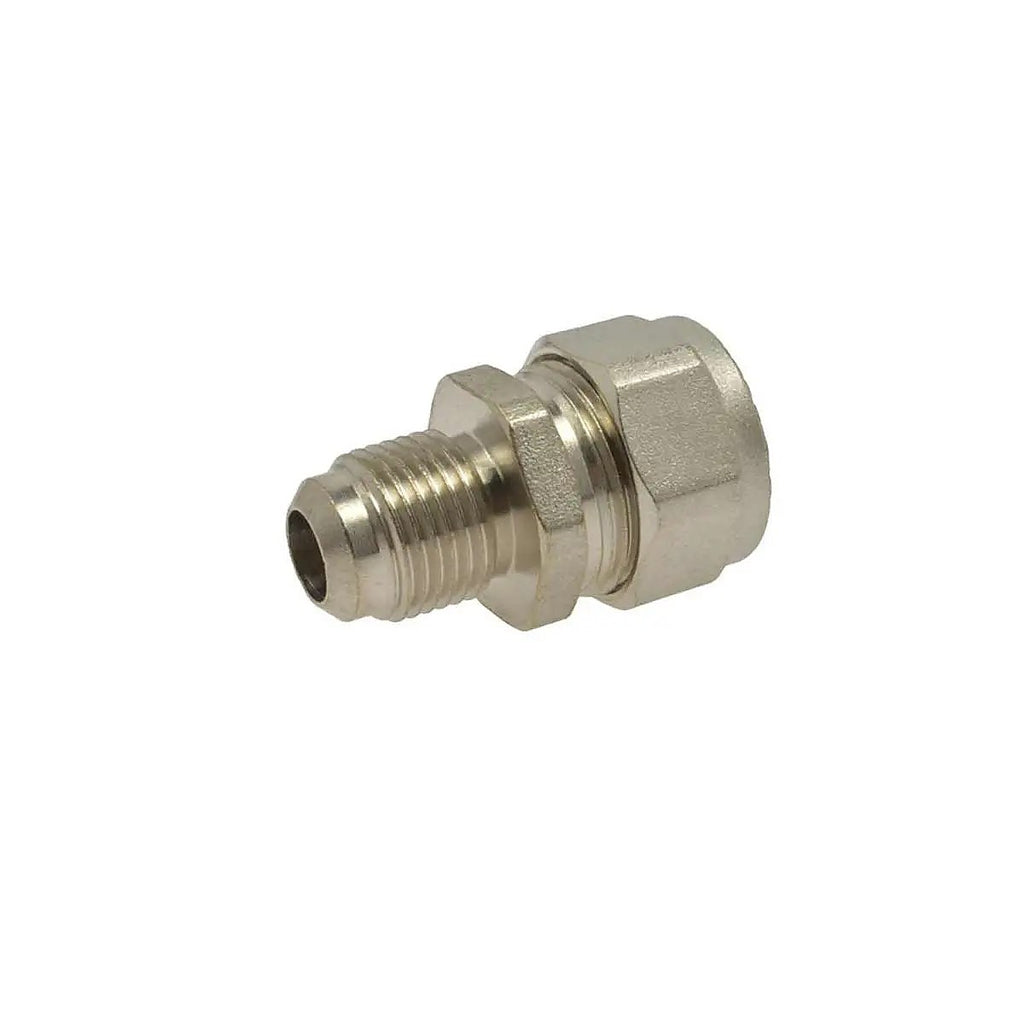 Tubería de Polietileno Reticulado para Gas, Conexión, adaptador Flare 3/8” X 3/8” Flare
