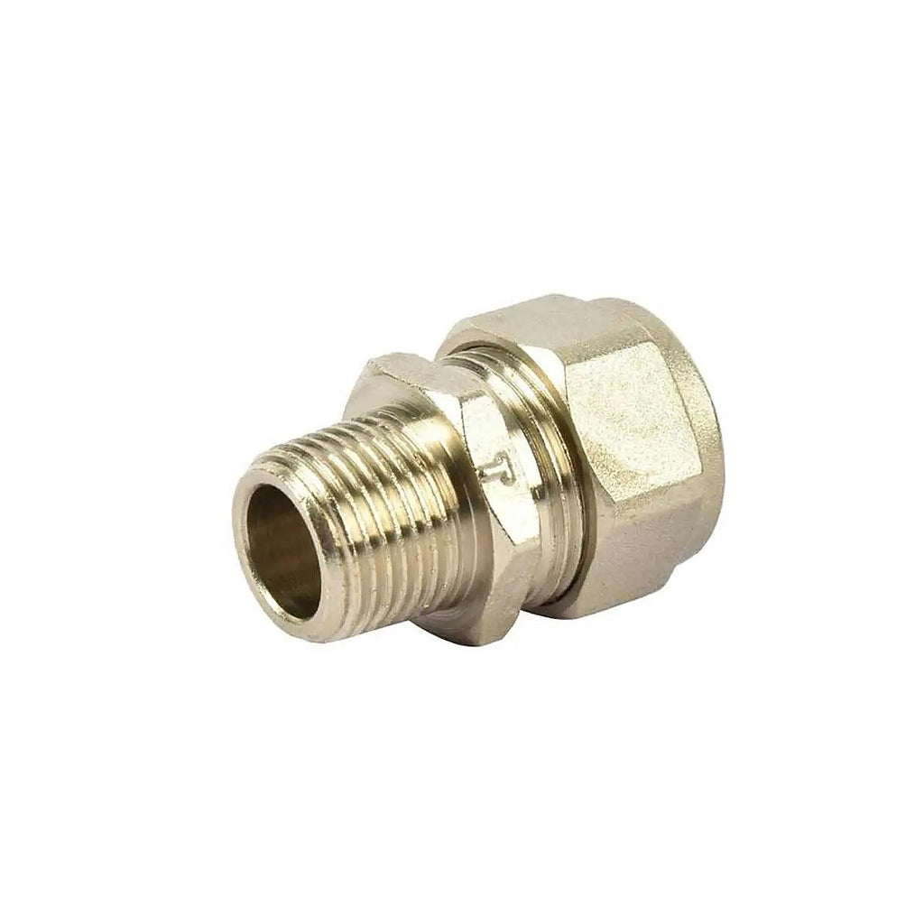 Tubería de Polietileno Reticulado para Gas, Conexión, adaptador Macho 3/8” X 3/8” Mnpt