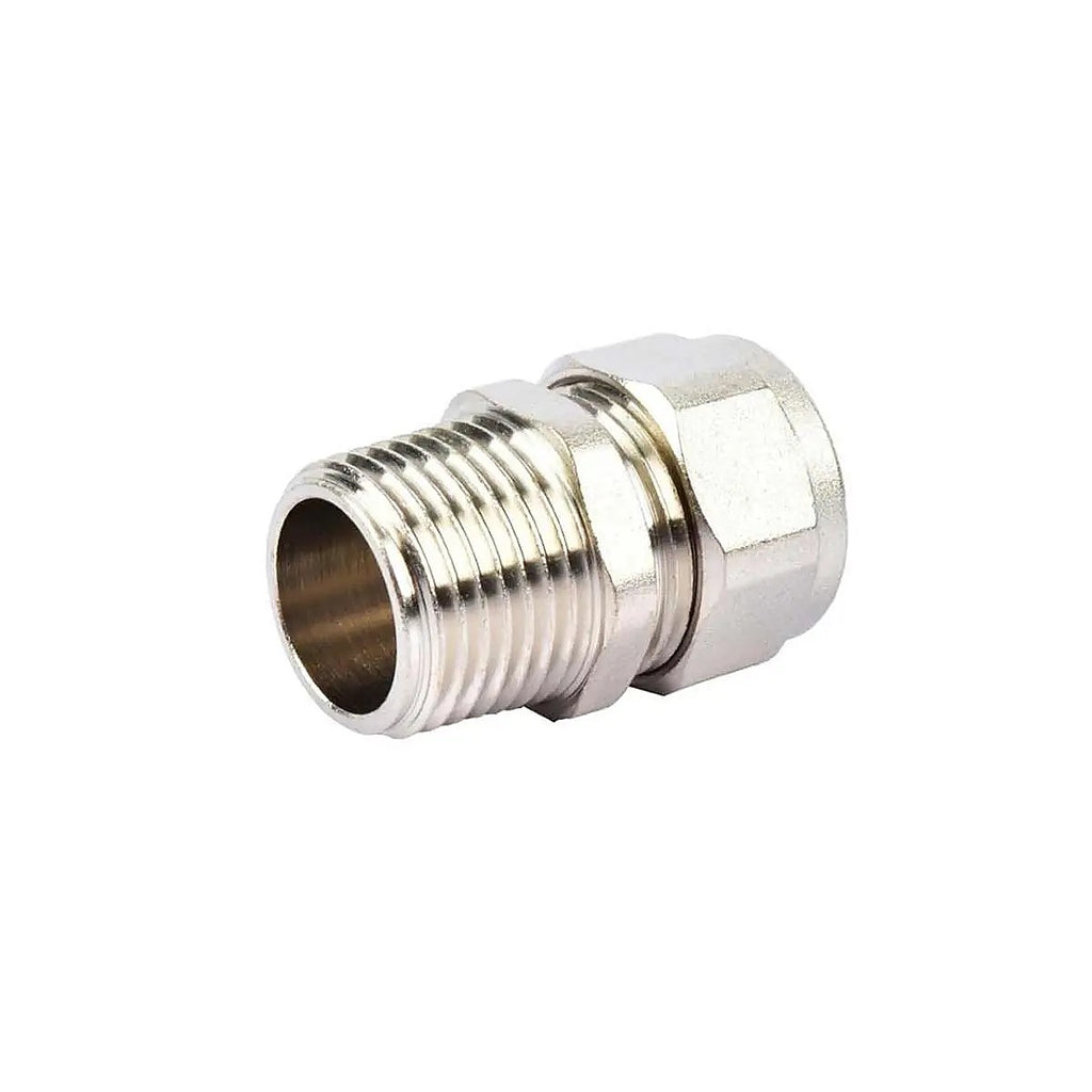 Tubería de Polietileno Reticulado para Gas, Conexión, adaptador Macho 3/8” X 1/2” Mnpt