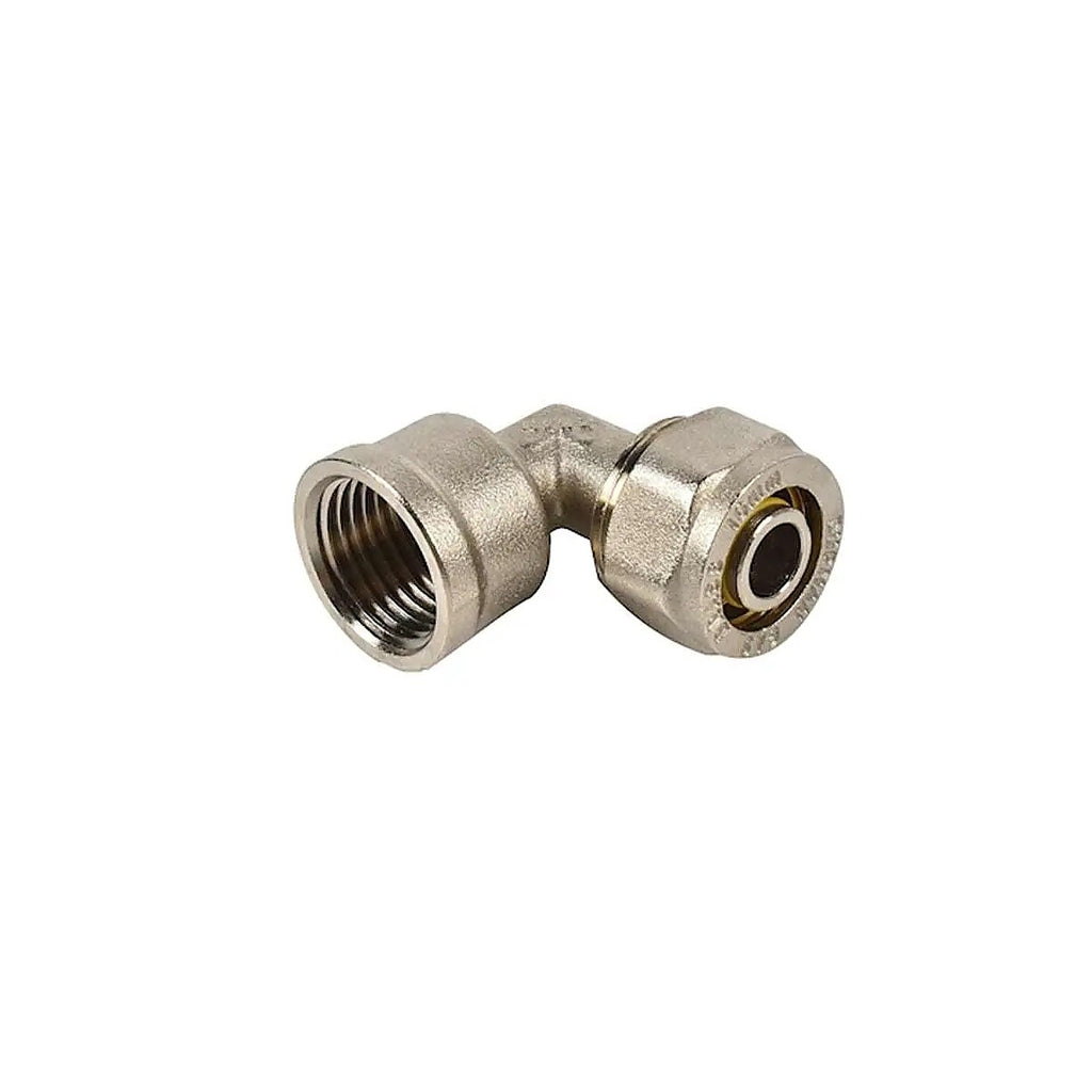 Tubería de Polietileno Reticulado para Gas, Conexión, codo Hembra 90º 3/8” X 1/2” Fnpt