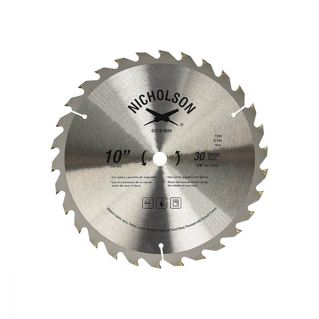 Disco Sierra Circular 10” 30dt