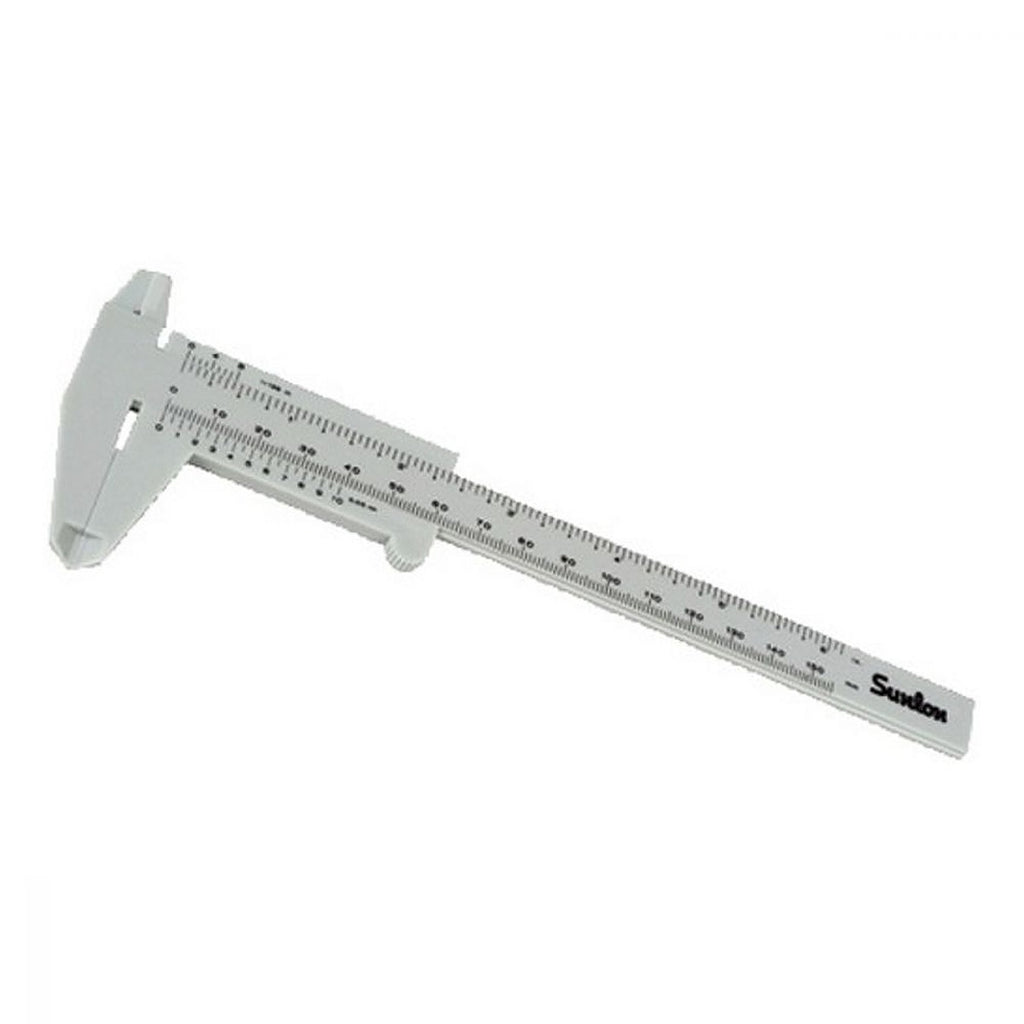 Calibrador Vernier Cadena Plástico 0-6”